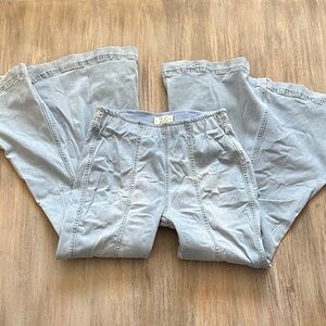 We The Free Light Blue Bell Bottom Jeans